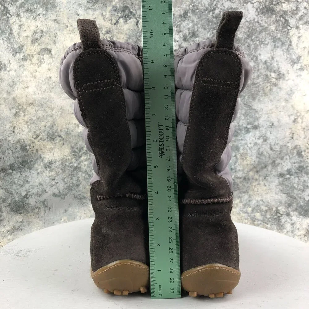 Columbia Women's Size 7.5 Minx Moccasin Brown Waterproof Drawstring Boots